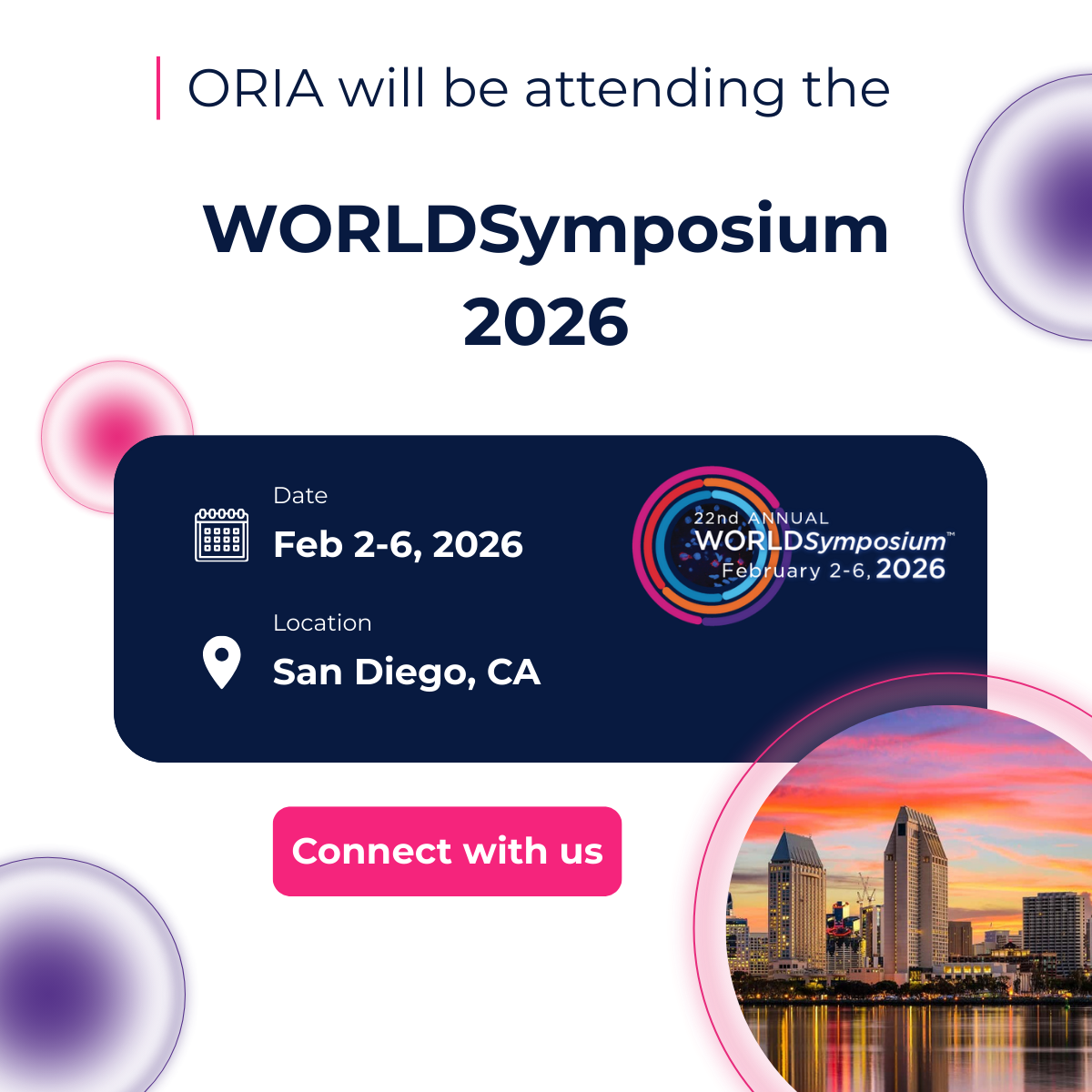WORLDSymposium: Meet us in San Diego!