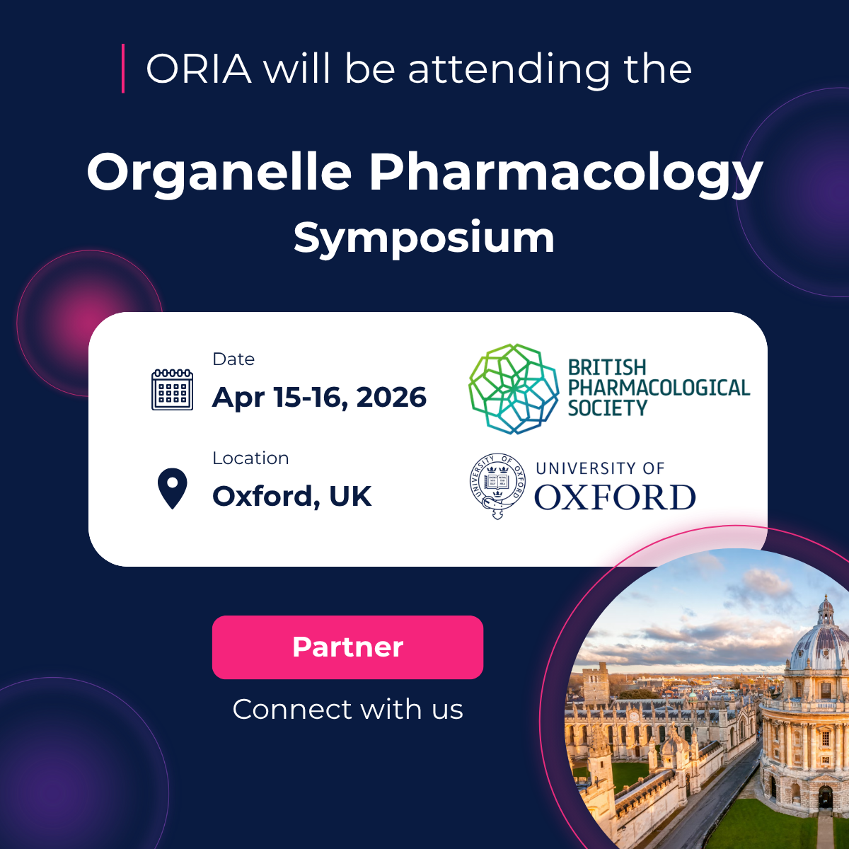 Organelle Pharmacology BPS: Meet us in Oxford!