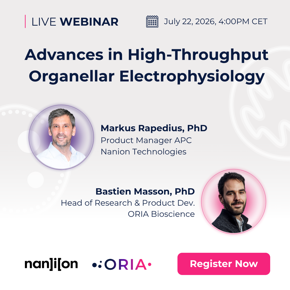 Register to our joint webinar with Nanion!