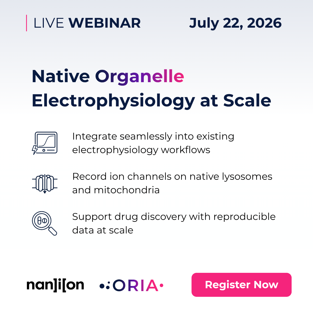 Webinar on July 22 - with Nanion Technologies